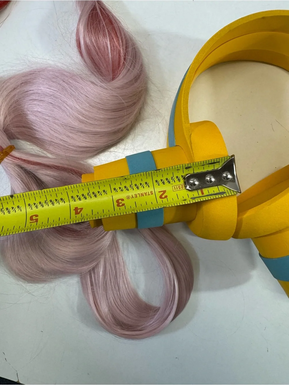 Uta one piece anime character Two-Tone Pink & Red Long wig - Picture 7 of 7
